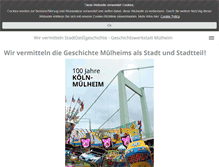 Tablet Screenshot of geschichtswerkstatt-muelheim.de